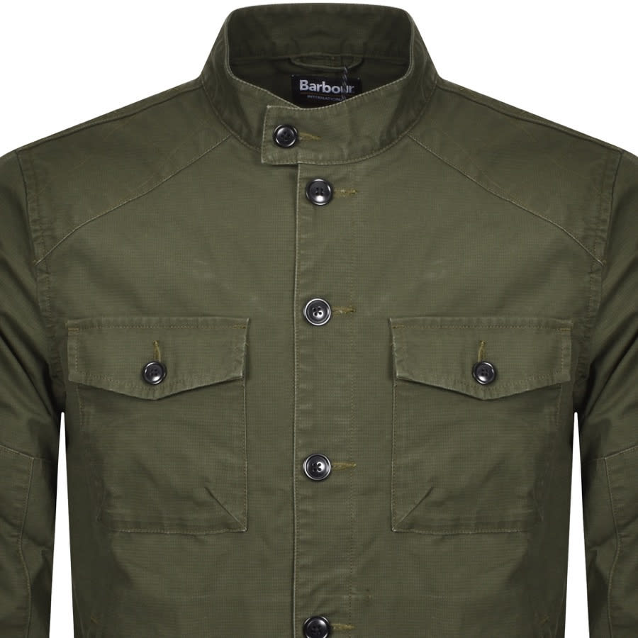 Alternative Image for ProductBarbour International Biker Overshirt Jacket Green2